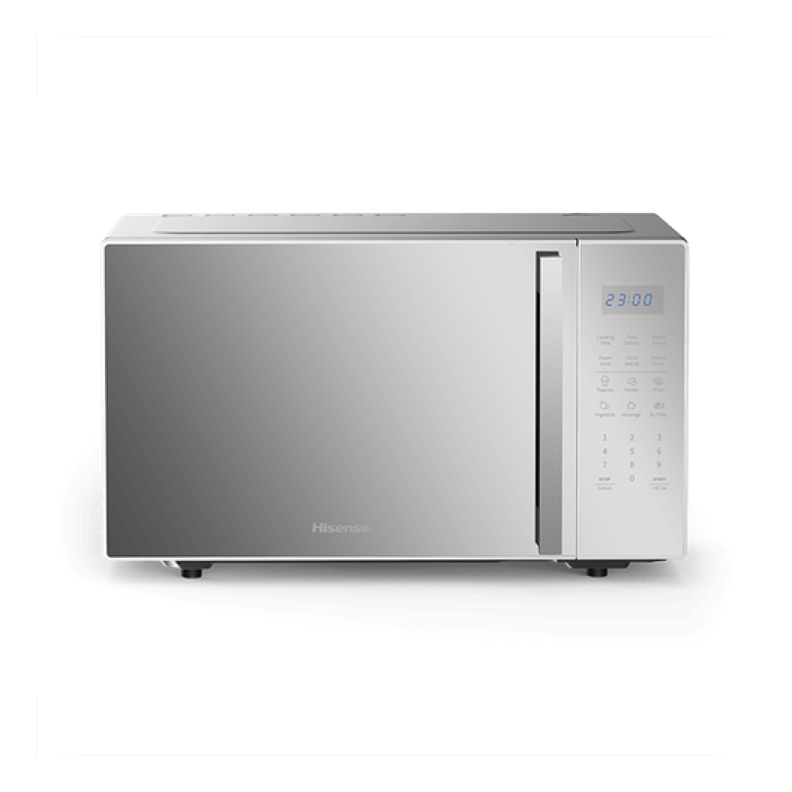 HISENSE MICROWAVE 30LITRES SILVER COLOUR DIGITAL HANDLE
