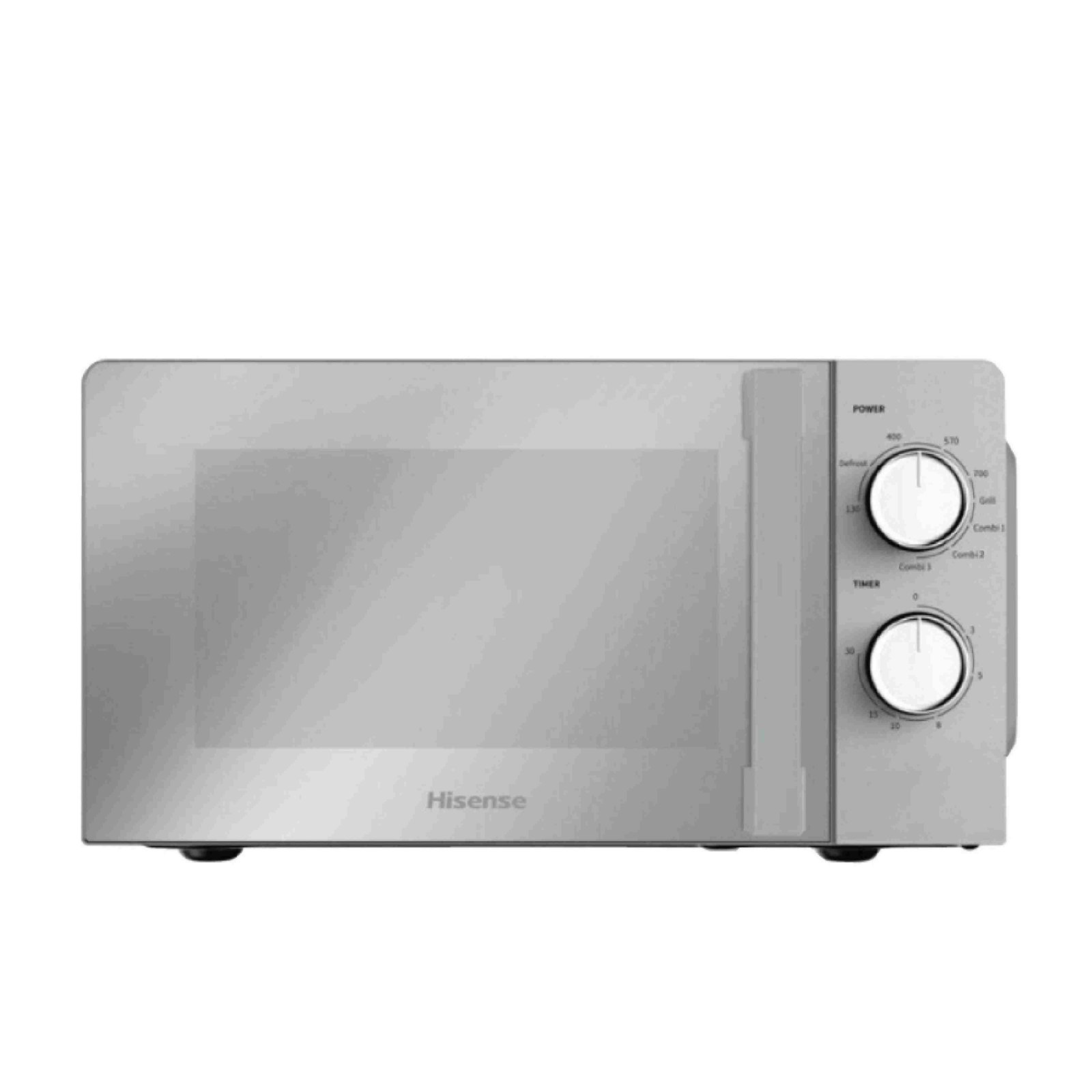 HISENSE MICROWAVE 20 LITRES WHITE COLOUR MECHANICAL KNOB CONTROL
